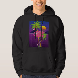 Sudadera Vibes de verano Flamingo Palm Trees Vaporwave Trop