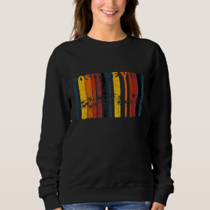 Sudadera Vibes positivas Retro Palm Tree Surf Dude