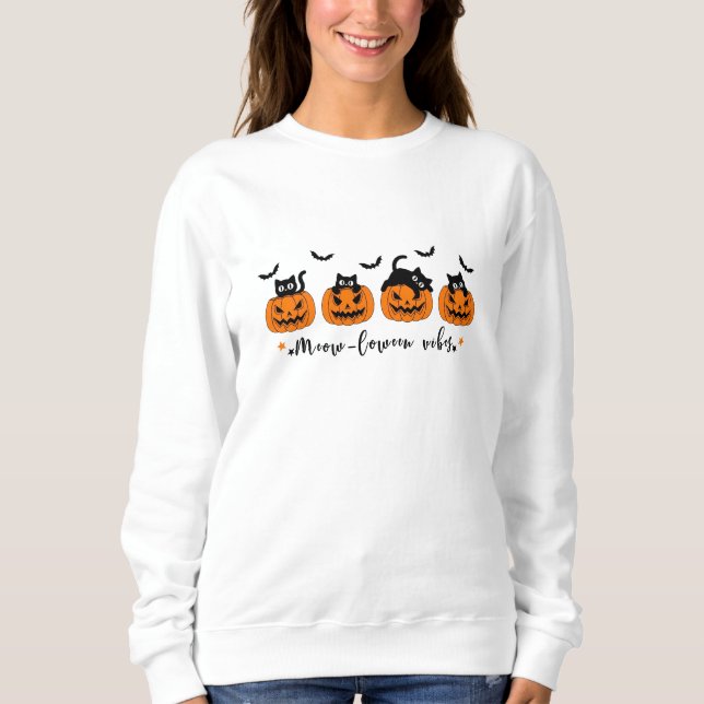 Sudadera Vibes-Quirky mojones, calabazas Halloween (Anverso)