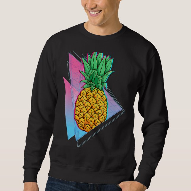 Sudadera Vibes tropicales de verano de piña sintonizadas de (Anverso)