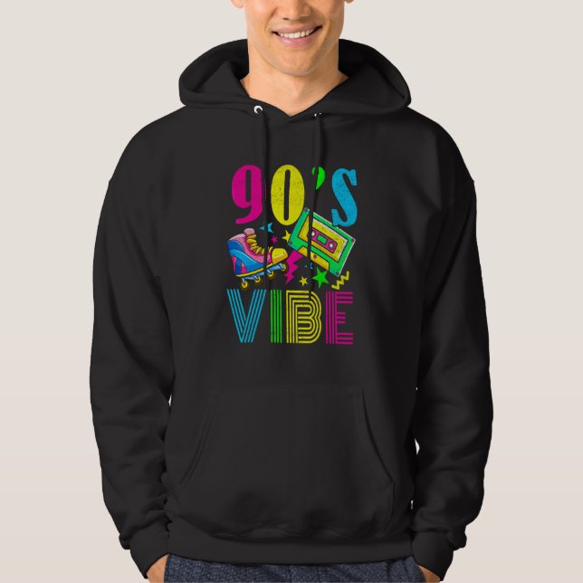 Sudadera Vibra de los 90 Moda de los 90s Vestimenta temátic (Anverso)