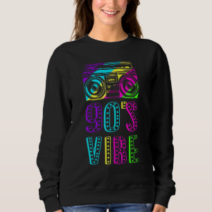 Sudadera Vibra de los 90 Música vintage de los 90 Fiesta de