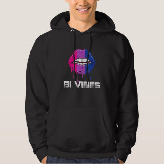 Sudadera Vibraciones Bi Labios Goteando Orgullo Bisexual Bi