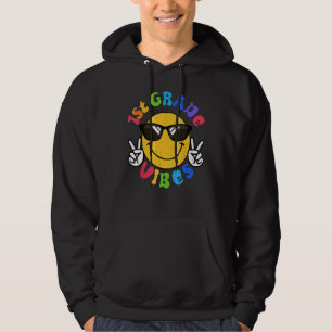 Sudadera Vibraciones de 1er Grado Cara Feliz Sonrisa Regalo