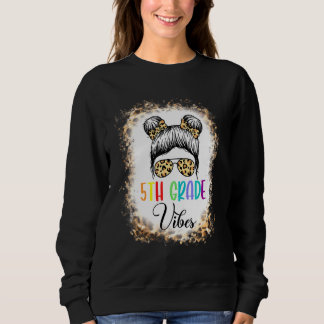 Sudadera Vibraciones de 5to Grado Chica Desordenada Leopard