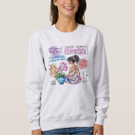 Sudadera Vibraciones de Amor Propio | Estética de Empoderam