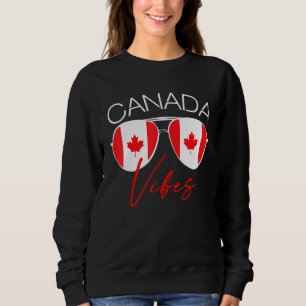 Sudadera Vibraciones de Canadá Gafas de sol de la bandera c