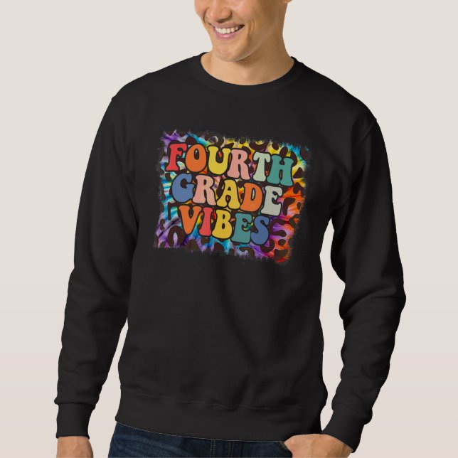 Sudadera Vibraciones de Cuarto Grado Leopard Tie Dye Regres (Anverso)