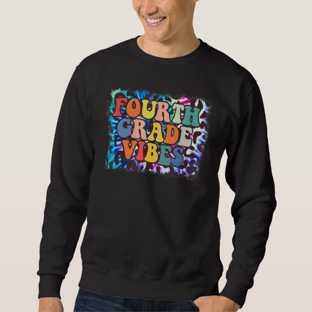 Sudadera Vibraciones de Cuarto Grado Leopard Tie Dye Regres (Anverso)