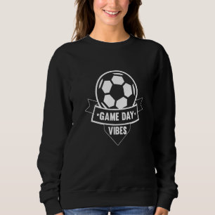 Sudadera Vibraciones de día de partido de fútbol Balón de f