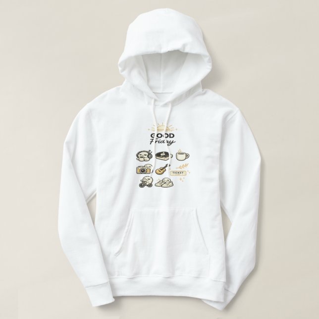Sudadera Vibraciones de fin de semana del Viernes Santo (Diseño del anverso)