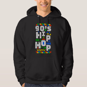 Sudadera Vibraciones de Hip Hop de los 90 retro patrón