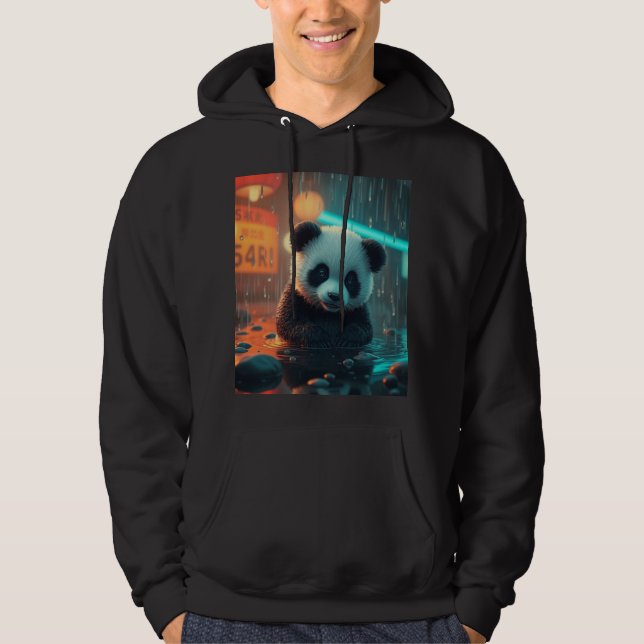 Sudadera Vibraciones de Panda Adorable (Anverso)