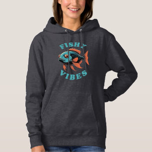 Sudadera Vibraciones de Pescado - Pez Divertido