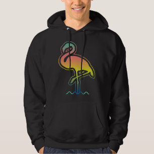 Sudadera Vibraciones del Atardecer de Flamencos Vacaciones 