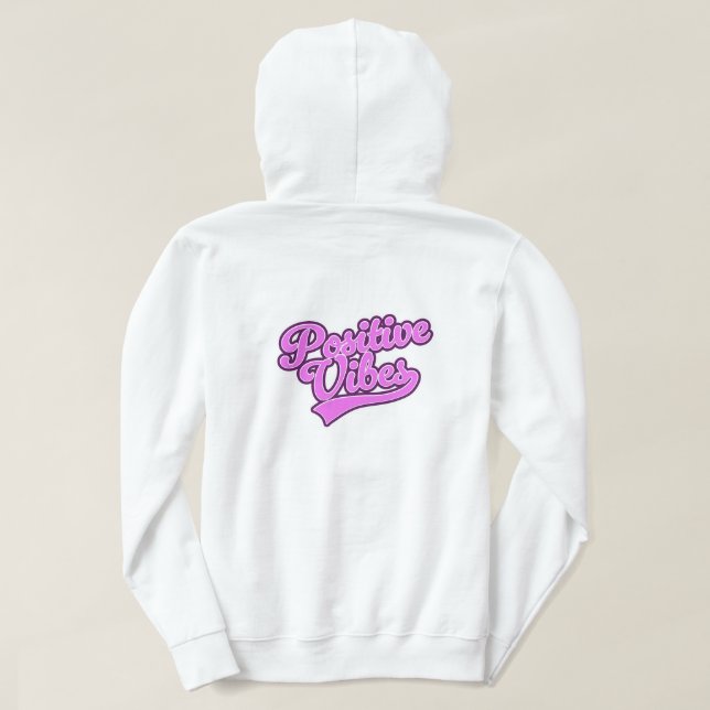 Sudadera Vibraciones Positivas (Reverso del diseño)