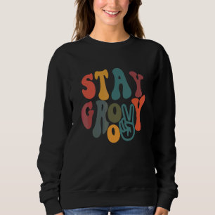 Sudadera Vibraciones Retro de los 70 Paz Hippie Mantén Groo