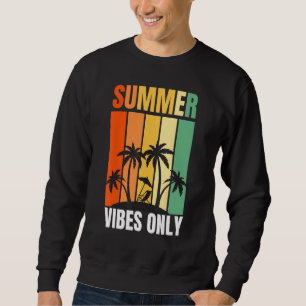 Sudadera Vibraciones Retro de Verano Rayos Vintage Vibracio