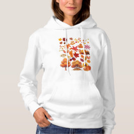 Sudadera Vibrant Autumn Fall Leaves Clipart Set