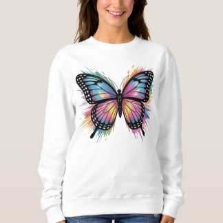 Sudadera Vibrant Butterfly Art: Bold & Beautiful