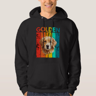 Sudadera Vibrant Golden Retriever Retro Design