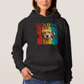 Sudadera Vibrant Golden Retriever Retro Design