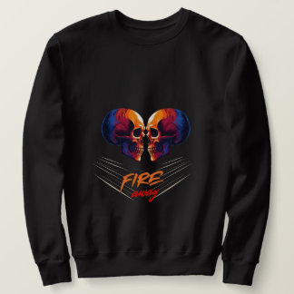 Sudadera Vibrant Twin Skulls Edgy Graphic Men's Sweatshirt