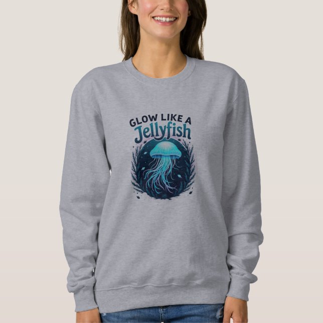 Sudadera Vibrante Arte Motivador Inspirado en la Jellyfish (Anverso)