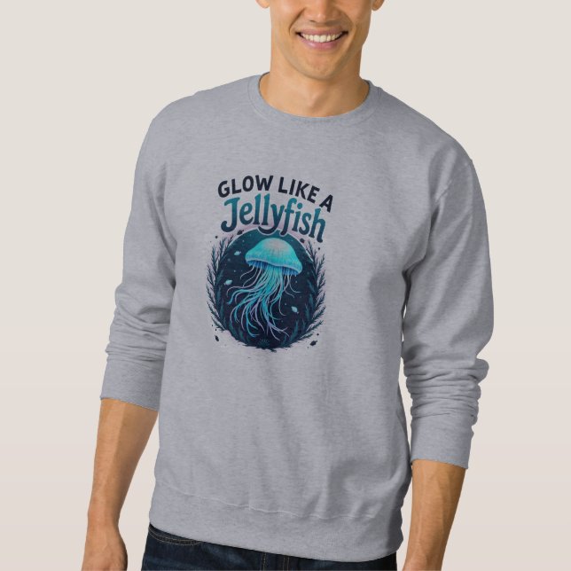 Sudadera Vibrante Arte Motivador Inspirado en la Jellyfish (Anverso)