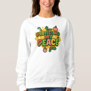 Sudadera Vibrante camiseta de Navidad “Protegiendo Mi Paz”