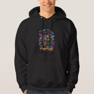 Sudadera Vibrante cibercaos psicodélico y colorido trípico