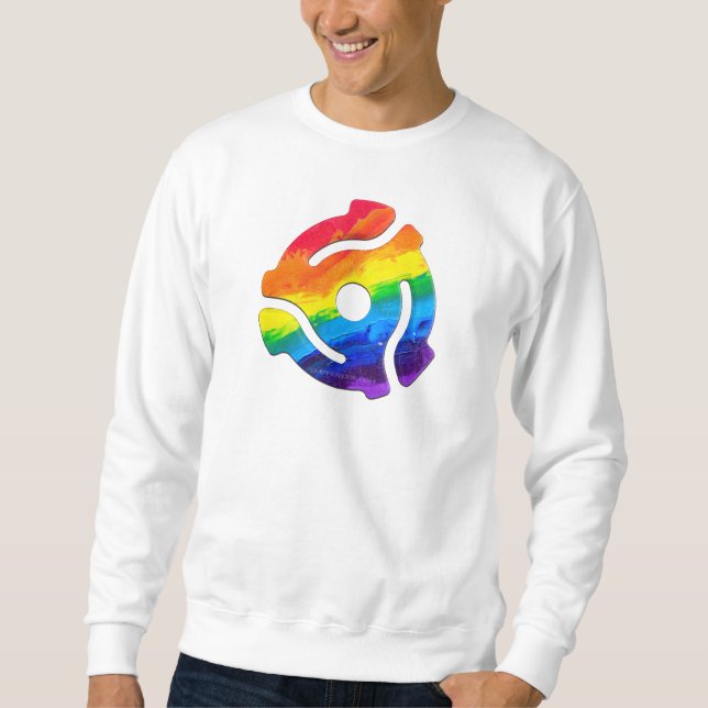 Sudadera Vibrante de adaptador de registro de 45 RPM de plá (Anverso)