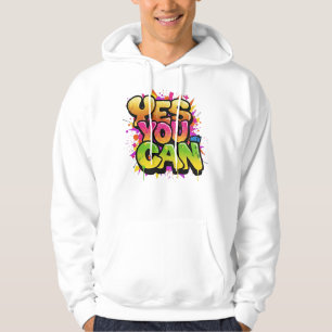 Sudadera Vibrante Graffiti "SÍ PUEDES" Motivación