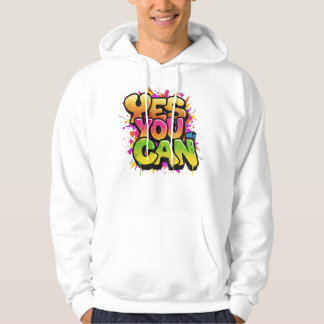 Sudadera Vibrante Graffiti "SÍ PUEDES" Motivación