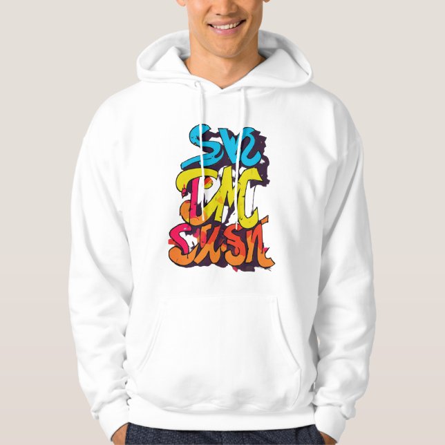 Sudadera Vibrante Graffiti Style 'Swe Pac Sun' Hoodie (Anverso)