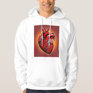 Sudadera Vibrante Ilustracion cardíaco anatómico"
