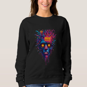 Sudadera Vibrante Psicodelic Trippy Face Mind Meldown Surr