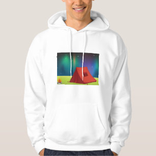 Sudadera Vibrante Tienda de Campamento de Auroras Boreales