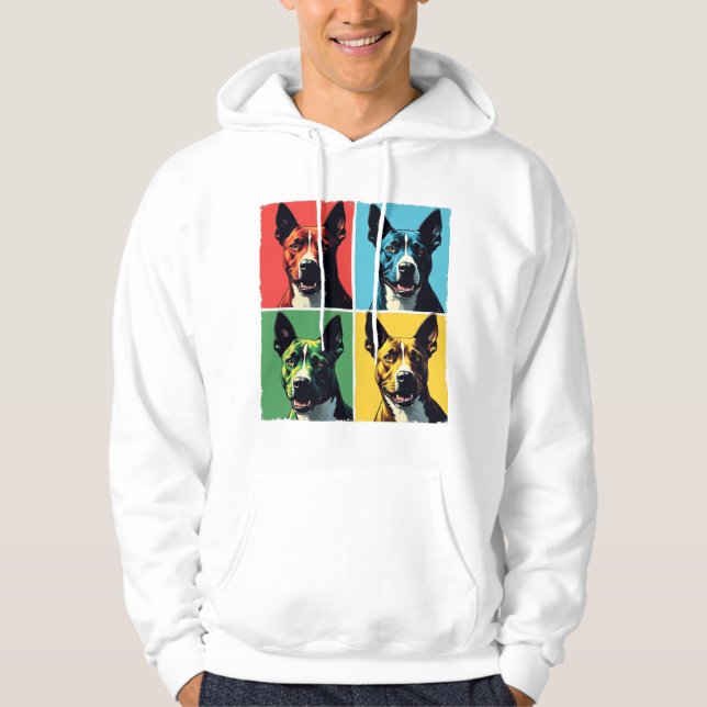 Sudadera Vibrantes retratos de perros de arte pop (Anverso)