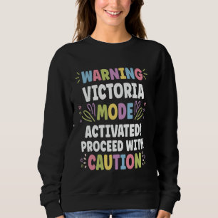 Sudadera VICTORIA Nombre Personalizado Divertido Lindo Pers