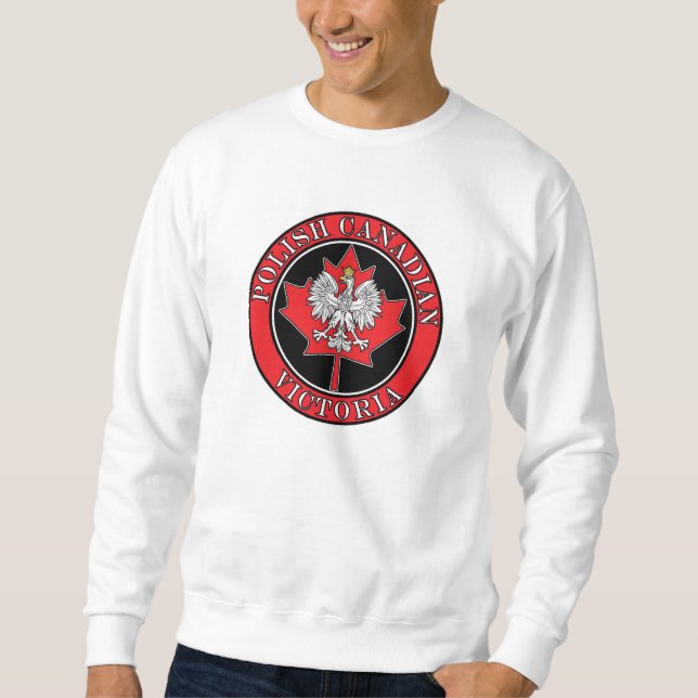 Sudadera Victoria Round Poland Canadian Leaf (Anverso)