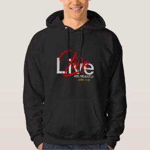Sudadera Vida Abundante La Biblia cristiana vive ABUNDANTAM