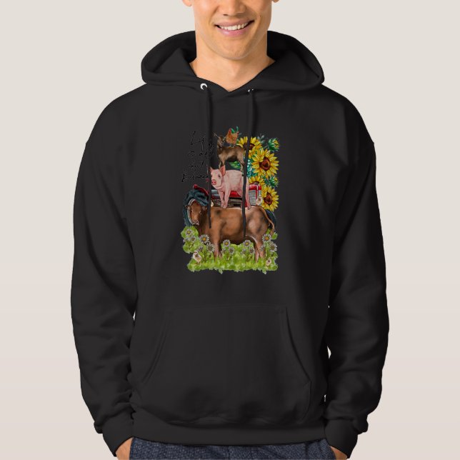 Sudadera Vida Acerca Del Equilibrio De La Granja De Vaca De (Anverso)