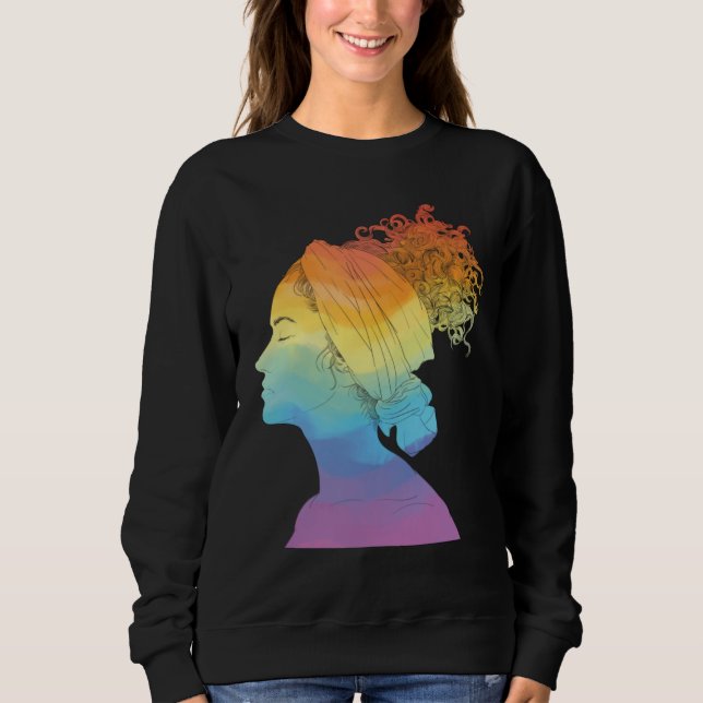 Sudadera Vida arcoiris, mujer, organizadora de la libertad (Anverso)