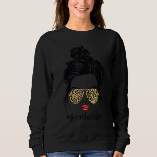 Sudadera Vida Aunta Clásica Con Tonos Impresos De Leopardo