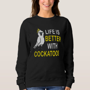 Sudadera Vida Con Cockatoos Cute Bird Cockatiel