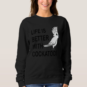 Sudadera Vida Con Cockatoos Cute Parakeet Animal Exótico