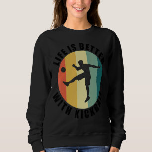 Sudadera Vida Con Kickball Ironic Diciendo Tren Deportivo