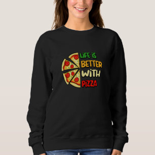 Sudadera Vida Con Pizza Cocina Italiana Chef Pizza Maker