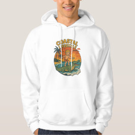 Sudadera Vida Costera Surf de Cocodrilo Retro FL Playa de S